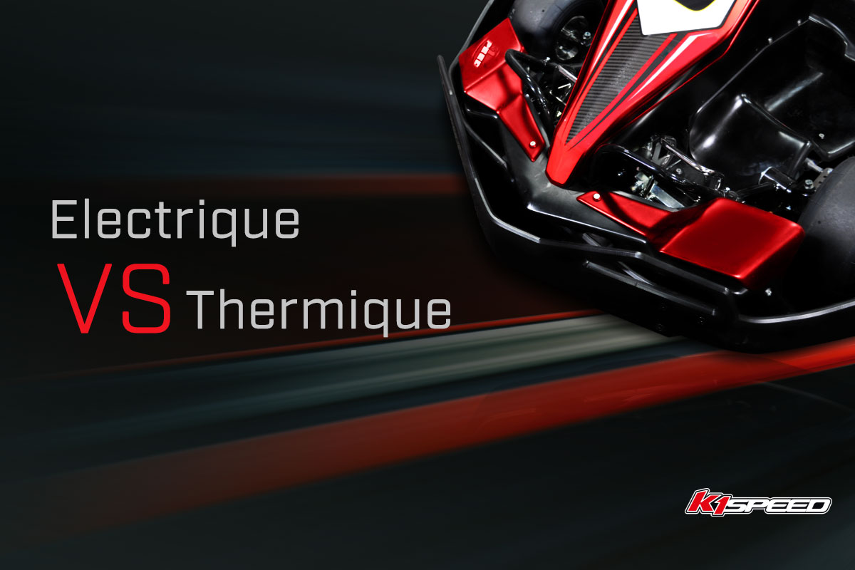 Image de différence entre karting electrique et thermique